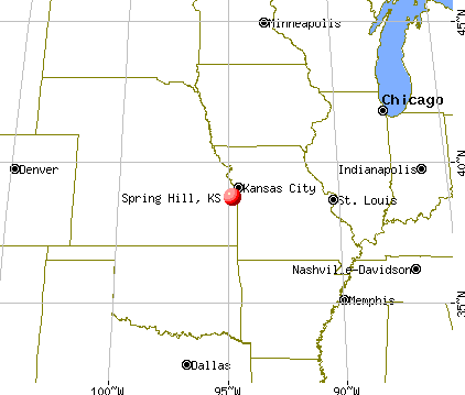 Spring Hill, Kansas map