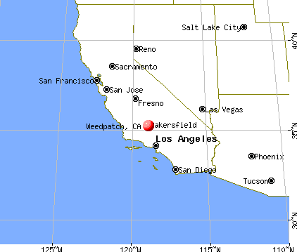 Weedpatch, California map