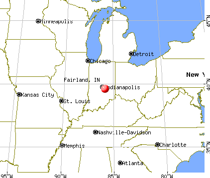 Fairland, Indiana map