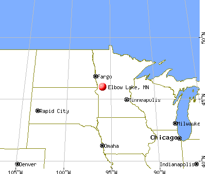 Elbow Lake, Minnesota map