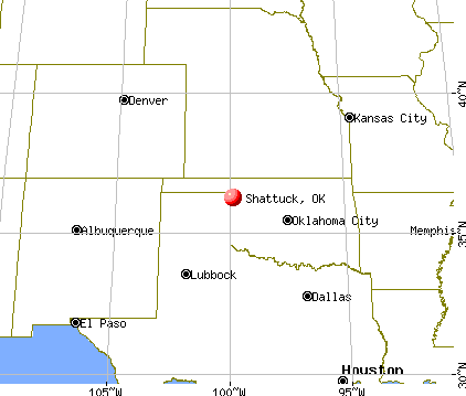 Shattuck, Oklahoma map