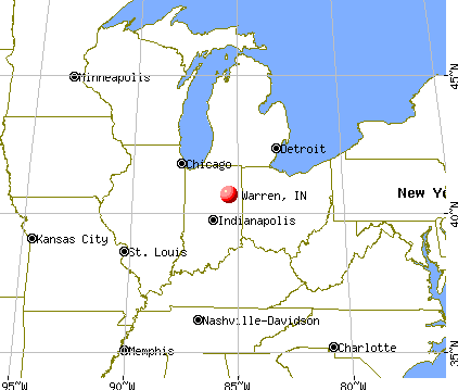 Warren, Indiana map