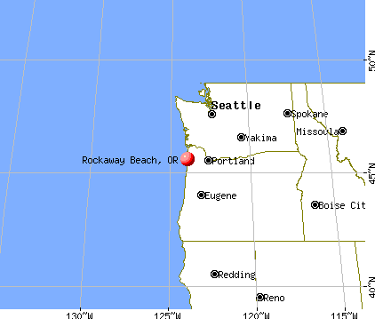 Rockaway Beach, Oregon map
