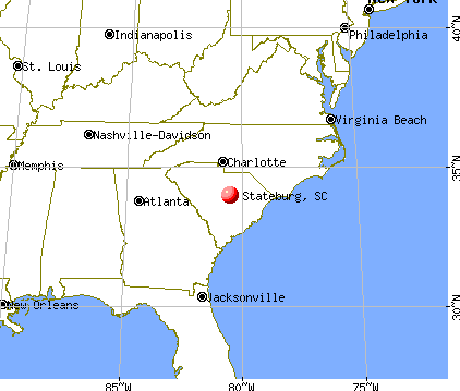 Stateburg, South Carolina map