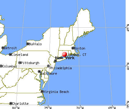 Moodus, Connecticut map