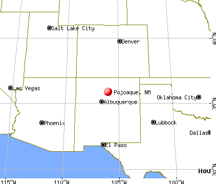 Pojoaque, New Mexico map