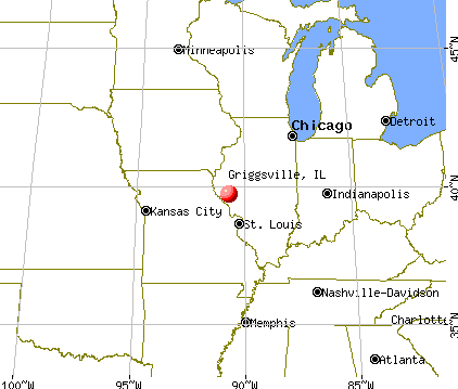 Griggsville, Illinois map