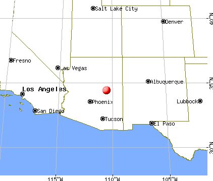 Heber-Overgaard, Arizona map