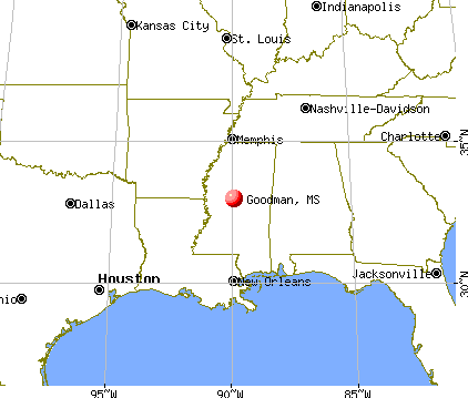 Goodman, Mississippi map