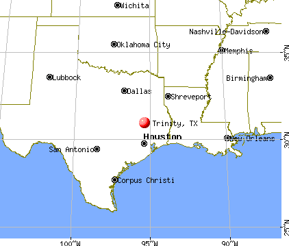 Trinity, Texas map