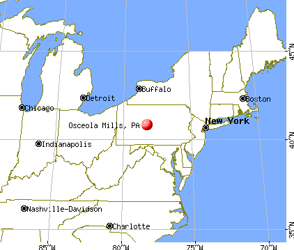 Osceola Mills, Pennsylvania map