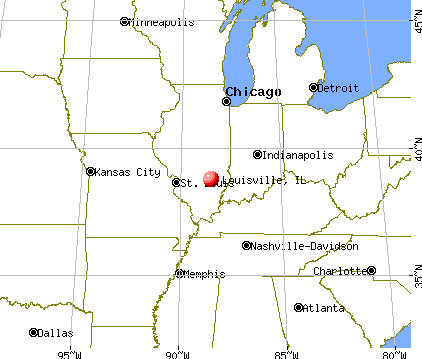 Louisville, Illinois map