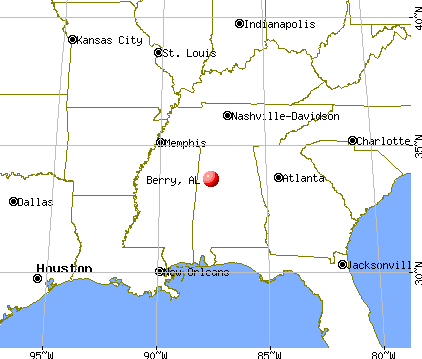 Berry, Alabama map