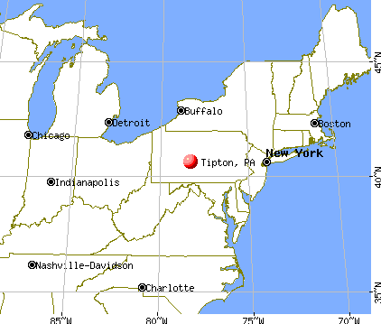 Tipton, Pennsylvania map