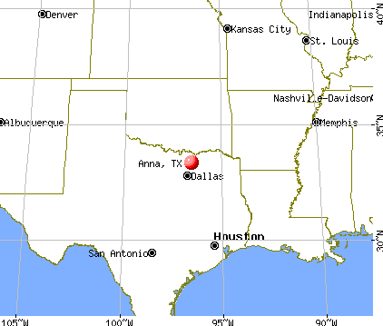 Anna, Texas map
