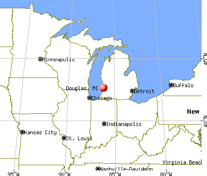 Douglas, Michigan map