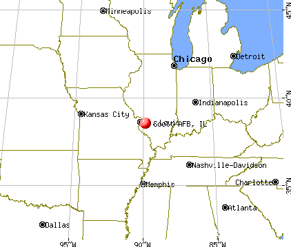 Scott AFB, Illinois map