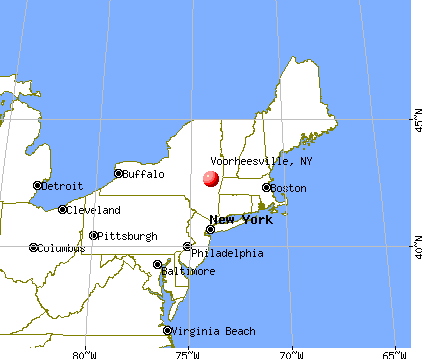 Voorheesville, New York map