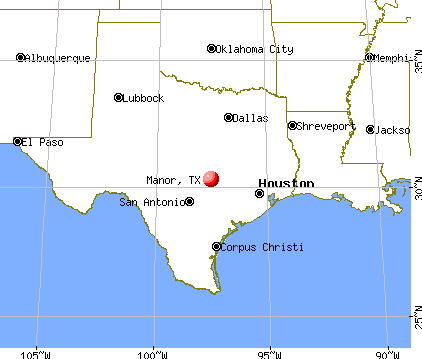 Manor, Texas map