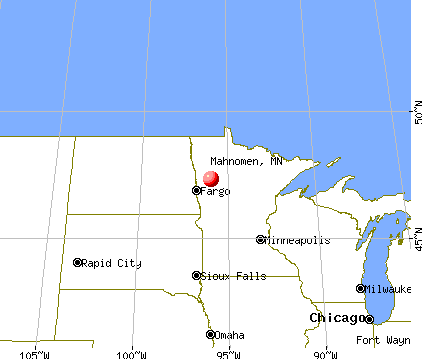 Mahnomen, Minnesota map