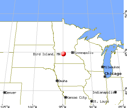 Bird Island, Minnesota map