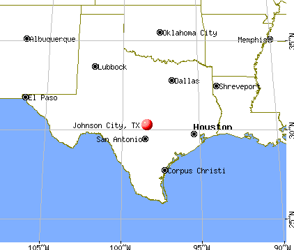 Johnson City, Texas map