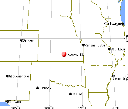 Haven, Kansas map