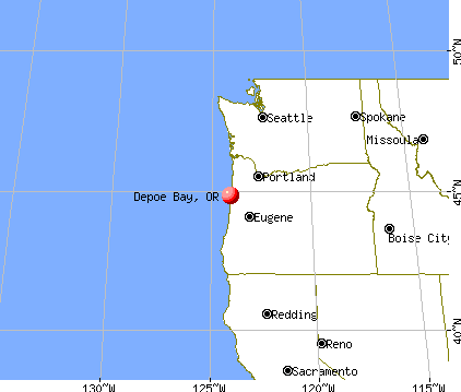 Depoe Bay, Oregon map