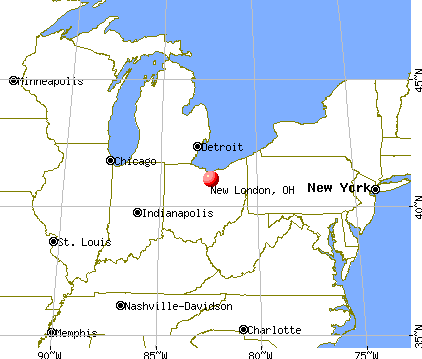 New London, Ohio map
