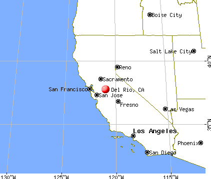 Del Rio, California map
