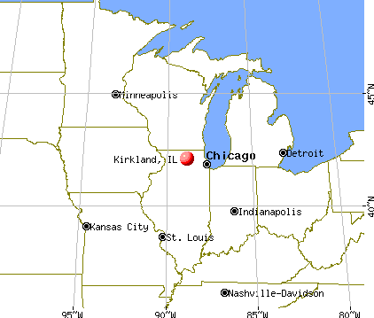 Kirkland, Illinois map