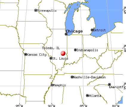Toledo, Illinois map