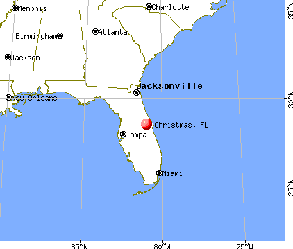 Christmas, Florida map