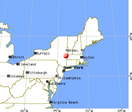 Nassau, New York map