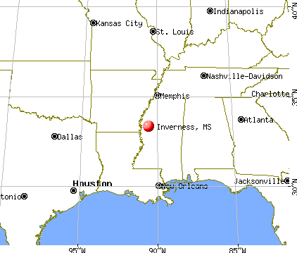 Inverness, Mississippi map