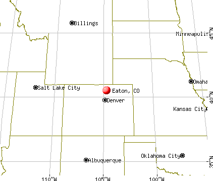 Eaton, Colorado map
