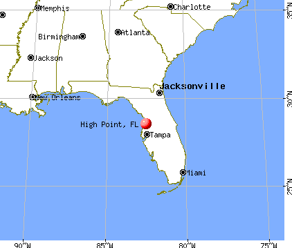 High Point, Florida map