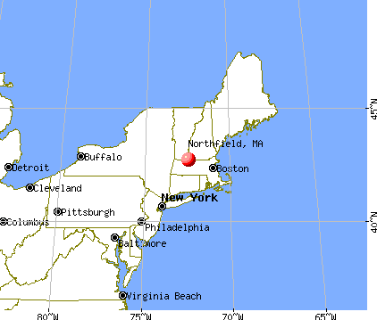 Northfield, Massachusetts map