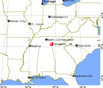 Altamont, Tennessee map