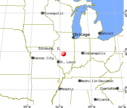 Edinburg, Illinois map