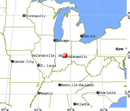 McCordsville, Indiana map