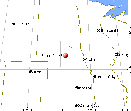 Burwell, Nebraska map