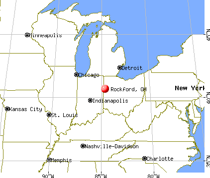 Rockford, Ohio map