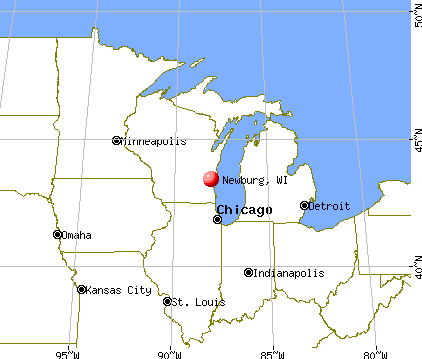 Newburg, Wisconsin map