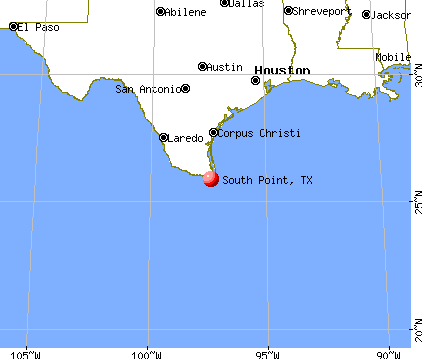 South Point, Texas map