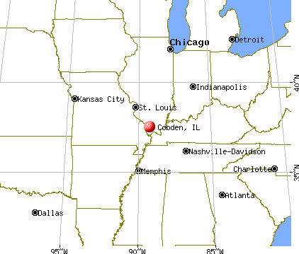 Cobden, Illinois map