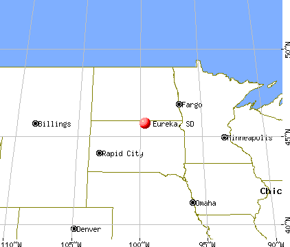 Eureka, South Dakota map