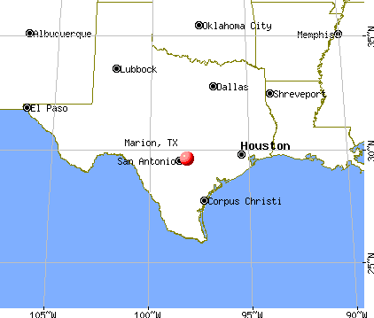 Marion, Texas map
