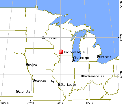 Barneveld, Wisconsin map