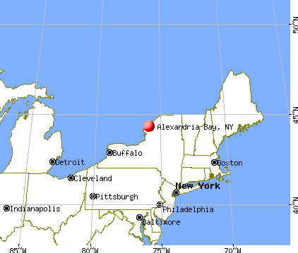 Alexandria Bay, New York map